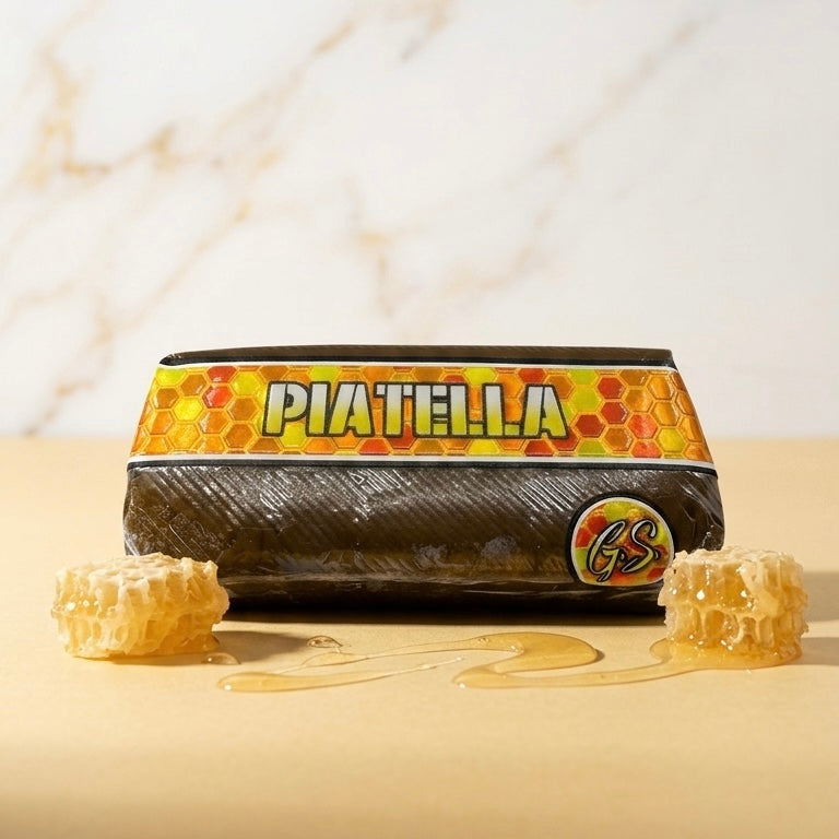 Résine CBD Piatella 54% CBD — texture fondante et brillante | Gaz Selection CBD