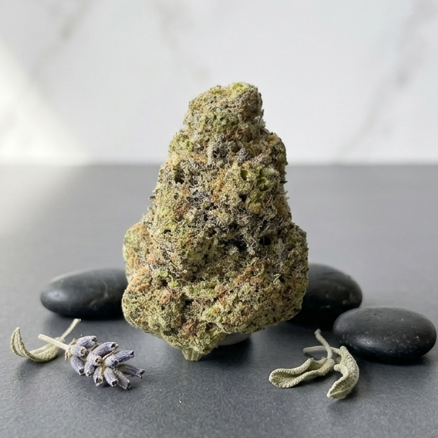 Fleur CBD Phantom OG indoor — profil OG résineux citronné | Gaz Selection CBD