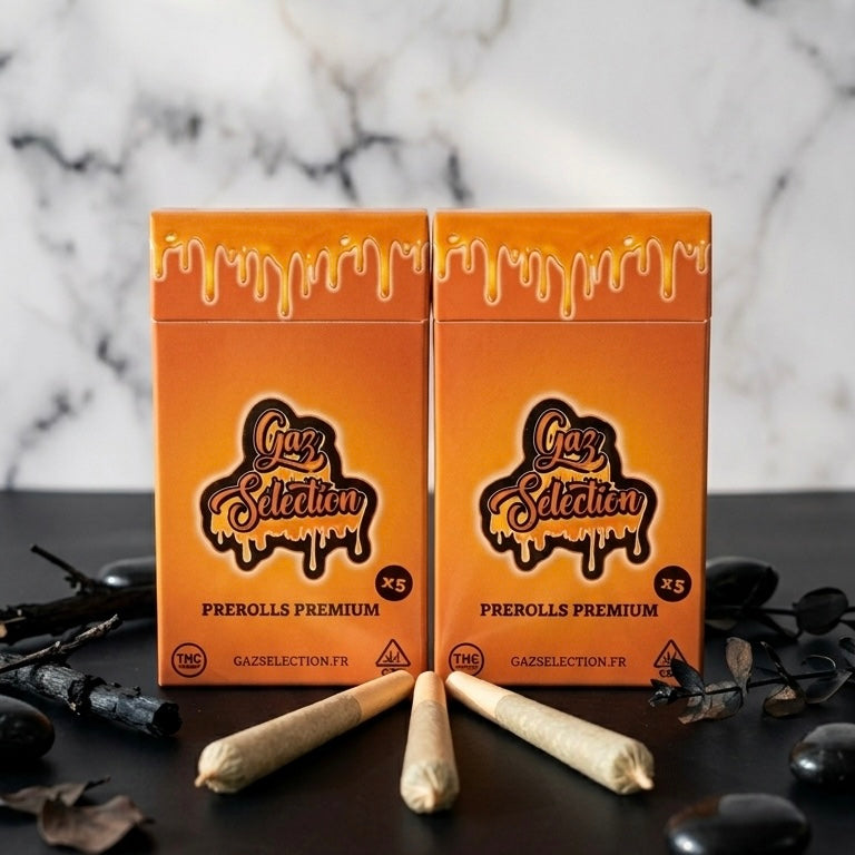 Pack 5 pré-roulés CBD Permanent Marker — profil diesel floral | Gaz Selection CBD