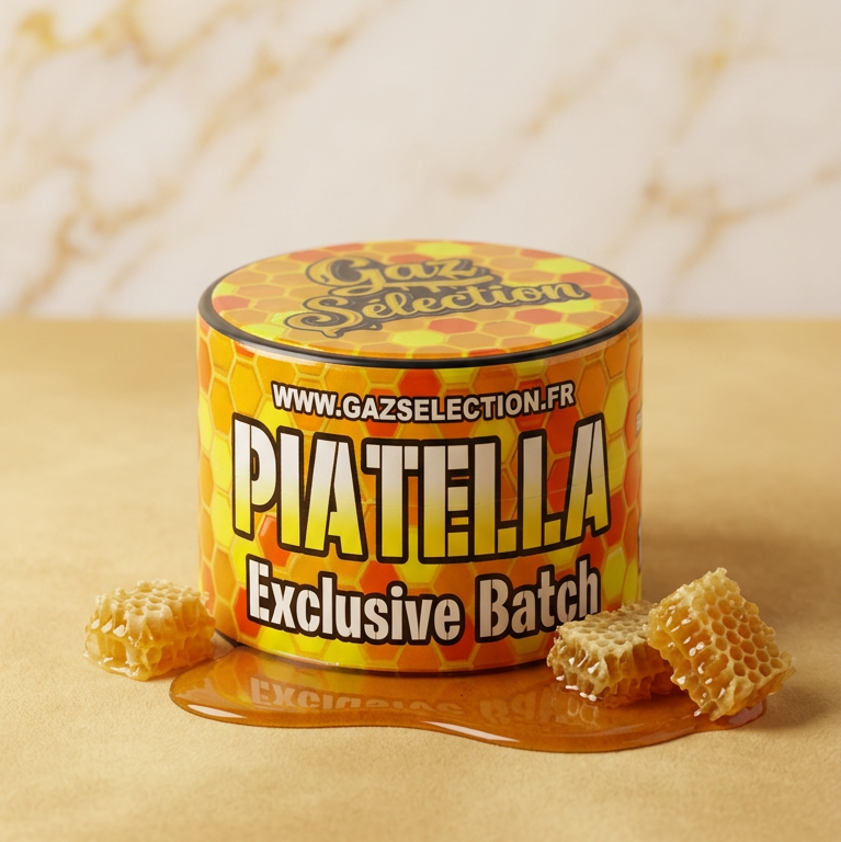 Résine CBD Piatella jar UV 2g — 54% CBD profil crémeux | Gaz Selection CBD