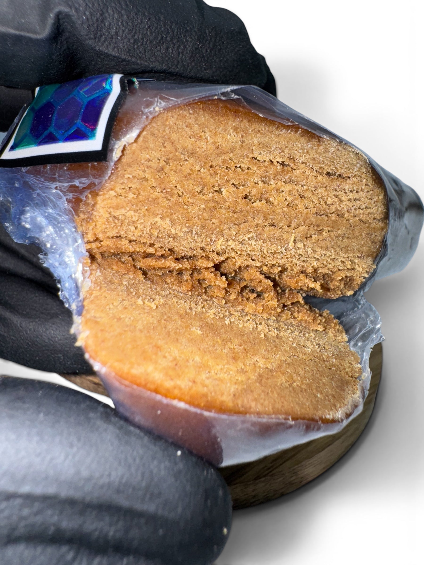 Résine CBD Bubbaloo premium — texture fondante vue détail