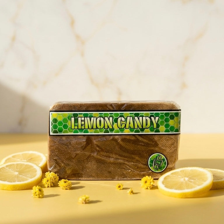 Résine CBD Lemon Candy static 0% THC — profil citronné et sucré | Gaz Selection CBD