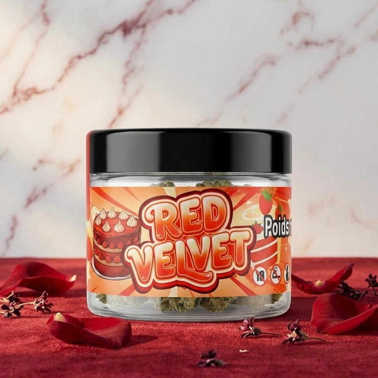 Fleur CBD Red Velvet pot 5g — profil fruits rouges crémeux | Gaz Selection CBD