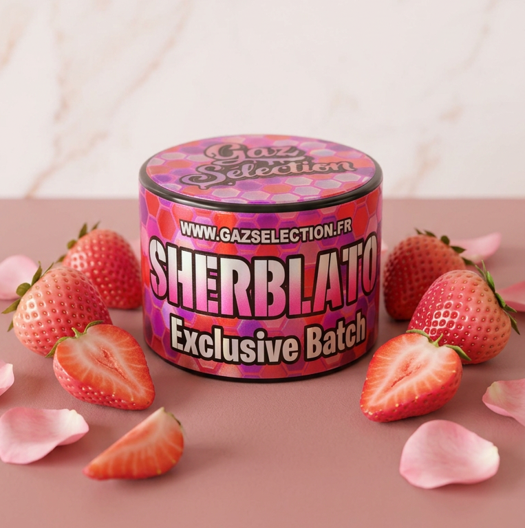 Résine CBD Sherblato jar UV 2g 40% CBD top dry | Gaz Selection CBD