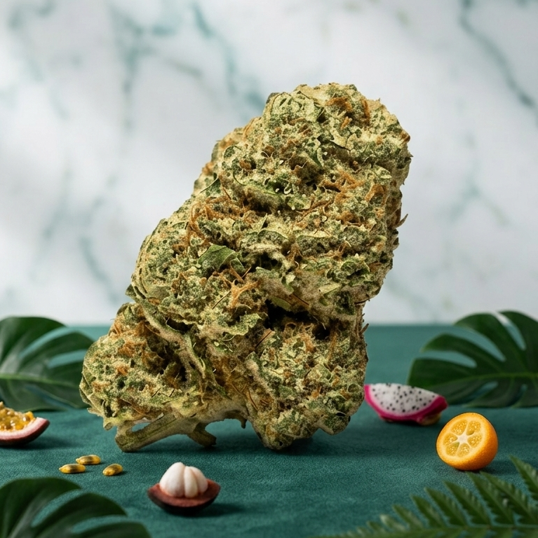 Fleur CBD Alien Fruit indoor — profil fruité frais et citronné | Gaz Selection CBD