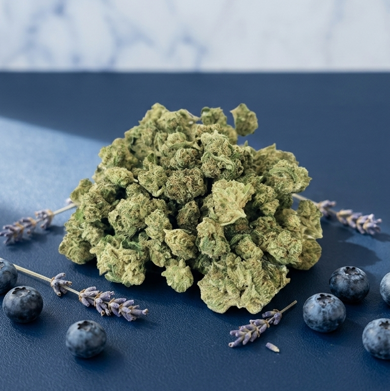 Fleur CBD Blue Dream small buds indoor 12% — profil fruité | Gaz Selection CBD