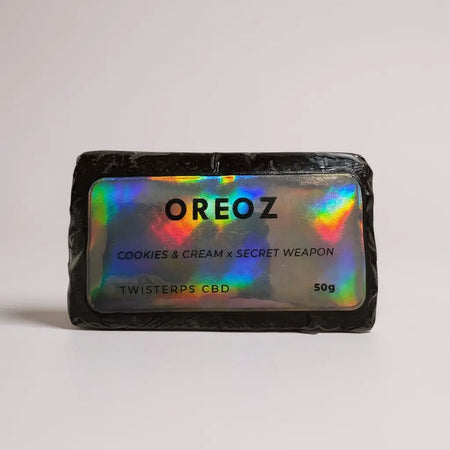 Twisterps Oreoz – double résine CBD gourmande, texture contrastée