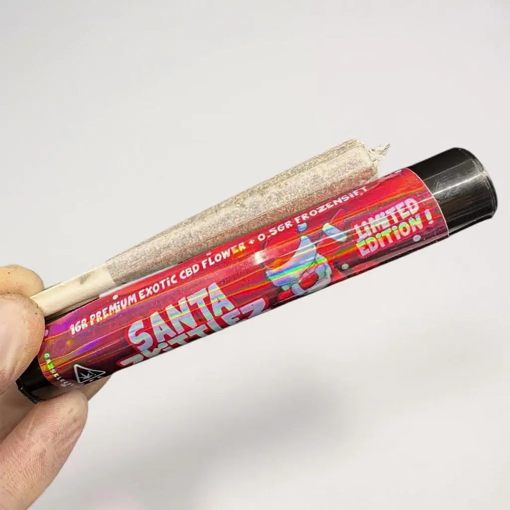 Santa Zkittlez pré-roll CBD – 1 g fleur + 0,5 g résine