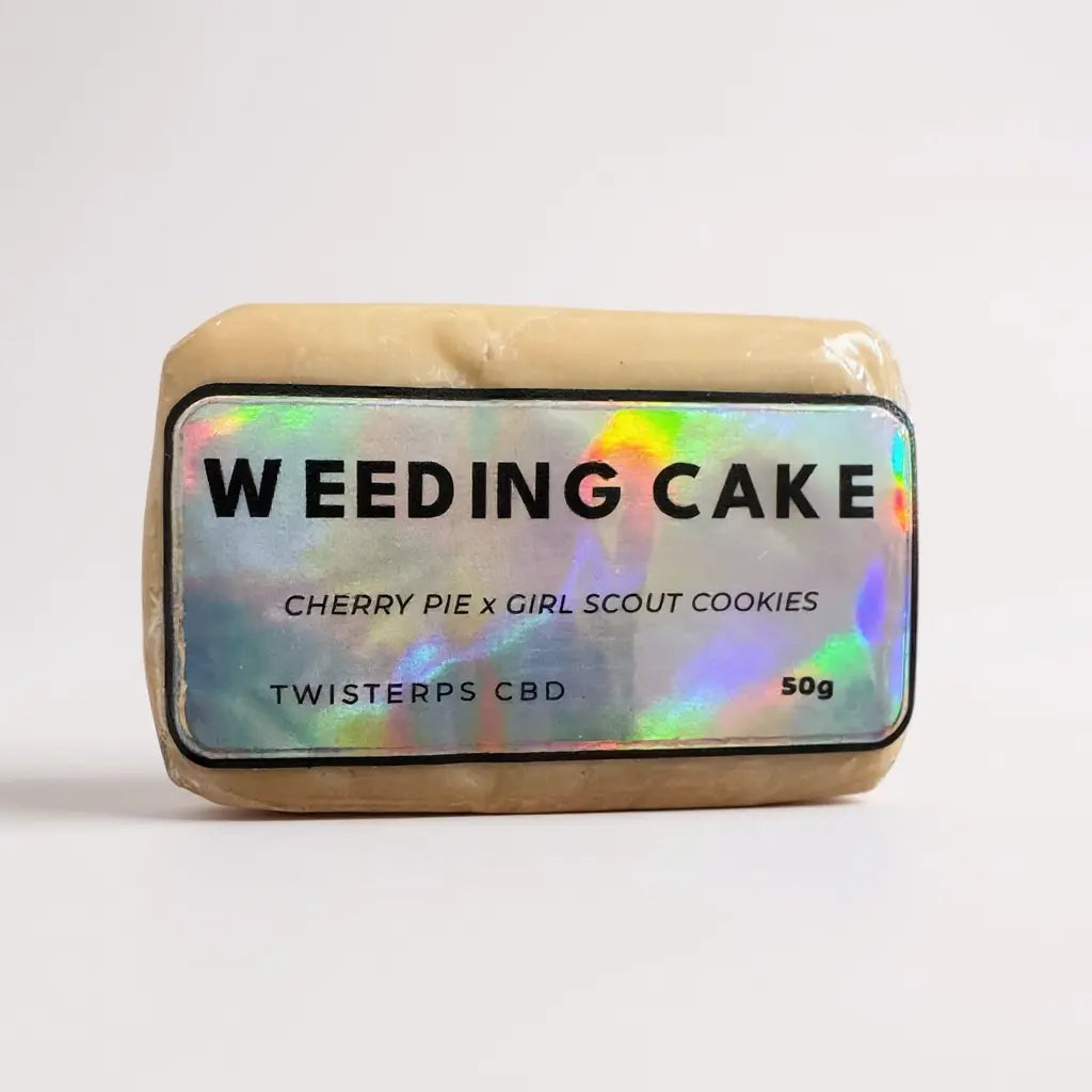 Résine CBD Wedding Cake 55% – hash premium GAZ Selection