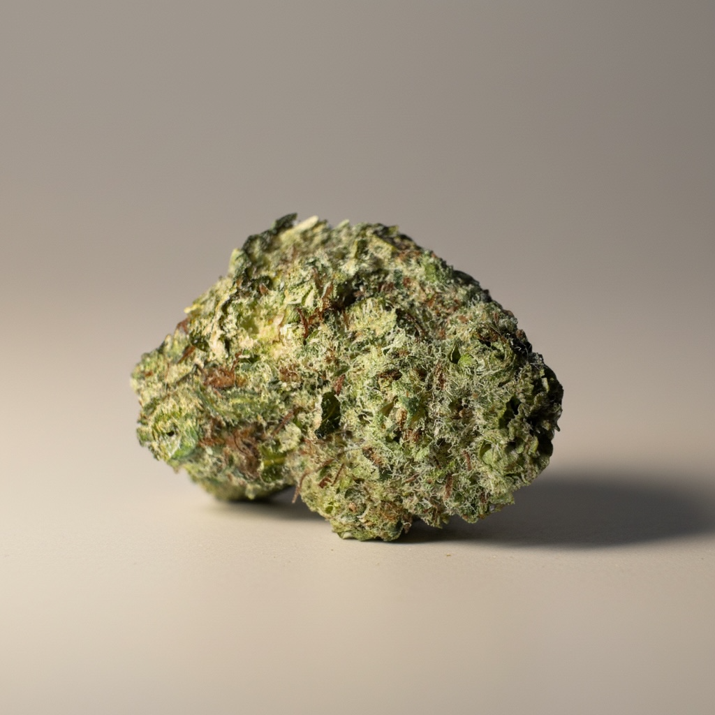 Alien Fruit CBD indoor — détail calices et trichomes visibles premium